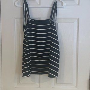 Blue Pin Stripe Tank Top Blouse